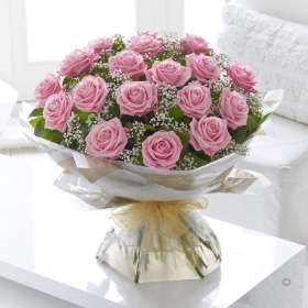 Heavenly Pink Rose Hand tied