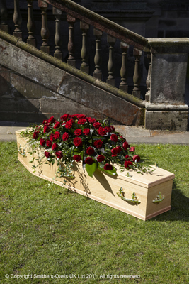 Luxury Rose Coffin Spray