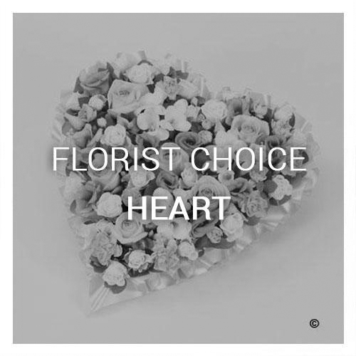 Florist Choice Funeral Heart